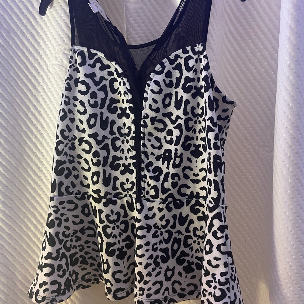 Zebra print Nicki Minaj top